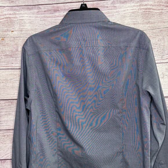 UNTUCKit Men's 100% Cotton Button Up Slim Fit Wrinkle Free Shirt Size Medium - Picture 9 of 9